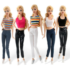 Doll Costume Doll Dress Vest Jeans Suit Doll Accessories Gift For Girls
