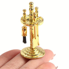 4pcs Alloy Cleaning Tools Display Holder 1:12 Dollhouse Decoration