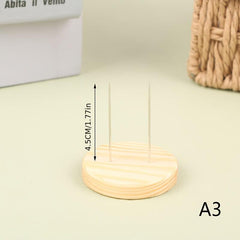 Wooden Doll Base Display Stand Knitted Doll Base Gift
