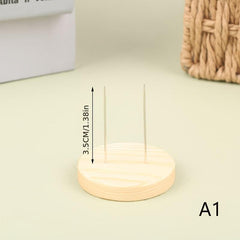 Wooden Doll Base Display Stand Knitted Doll Base Gift