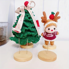Wooden Doll Base Display Stand Knitted Doll Base Gift