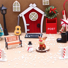 Elf Door Christmas Decoration Set DIY Shooting Props