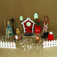 Elf Door Christmas Decoration Set DIY Shooting Props