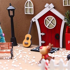 Elf Door Christmas Decoration Set DIY Shooting Props