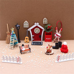 Elf Door Christmas Decoration Set DIY Shooting Props