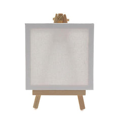 6pcs Mini Canvas & Easel Set 10x16 for Painting & DIY