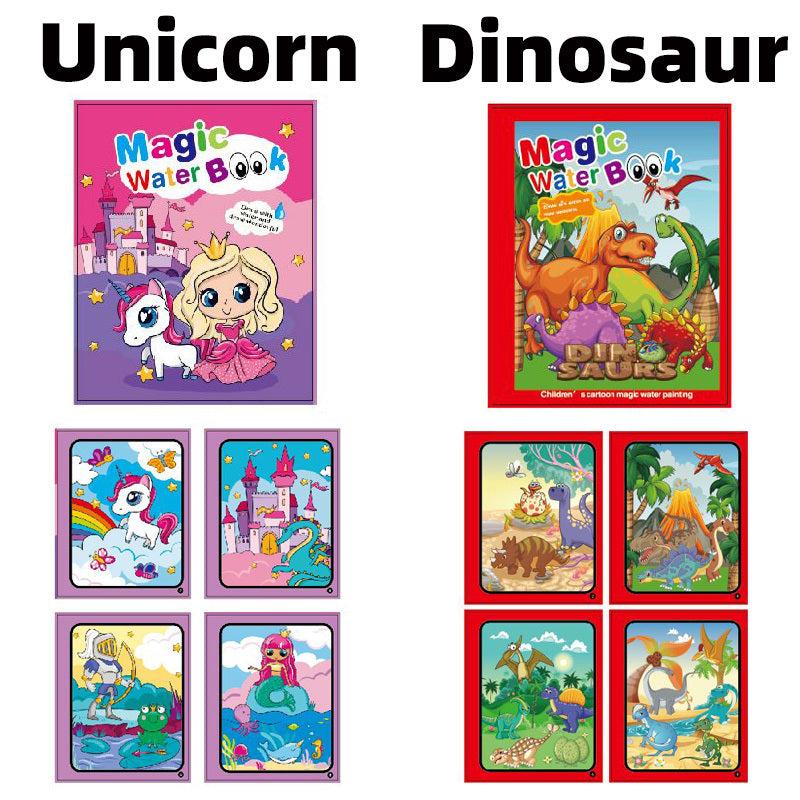 Water Painting Book Magic Coloring Boys And Girls Water