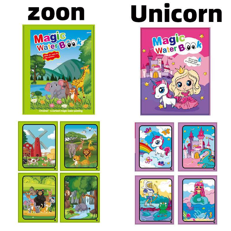 Water Painting Book Magic Coloring Boys And Girls Water