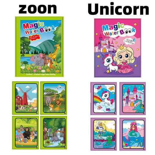 Water Painting Book Magic Coloring Boys And Girls Water