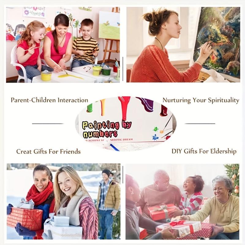 16x20 Inch Landscape Patterns for Adults Painting By Numbers Kit Craft DIY Paint