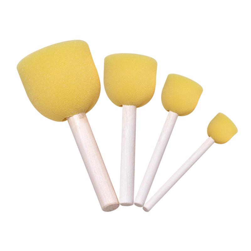 16pcs Painting Sponge Brush Set for Kindergarten Art Supplies