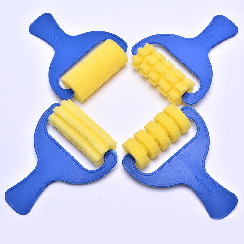 16pcs Painting Sponge Brush Set for Kindergarten Art Supplies