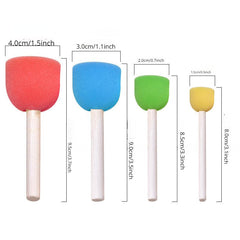 16pcs Painting Sponge Brush Set for Kindergarten Art Supplies