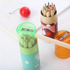 12pcs Bear Pencils Set with Sharpener, Art Supplies for Coloring Drawing