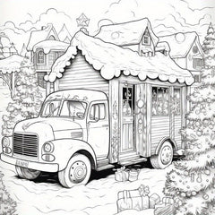 20pcs Thick Paper Double sided Printing Christmas Coloring Book For Adults