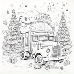 20pcs Thick Paper Double sided Printing Christmas Coloring Book For Adults