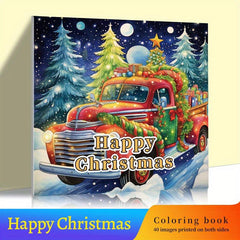 20pcs Thick Paper Double sided Printing Christmas Coloring Book For Adults