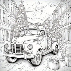 20pcs Thick Paper Double sided Printing Christmas Coloring Book For Adults