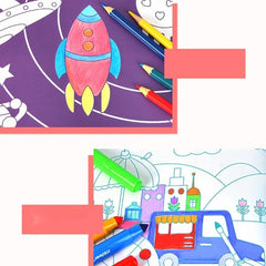DIY Colored Graffiti Picture Book Set Painting Book Coloring Book