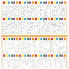 8pcs Water Painting Book No Mess Coloring Book for Kids