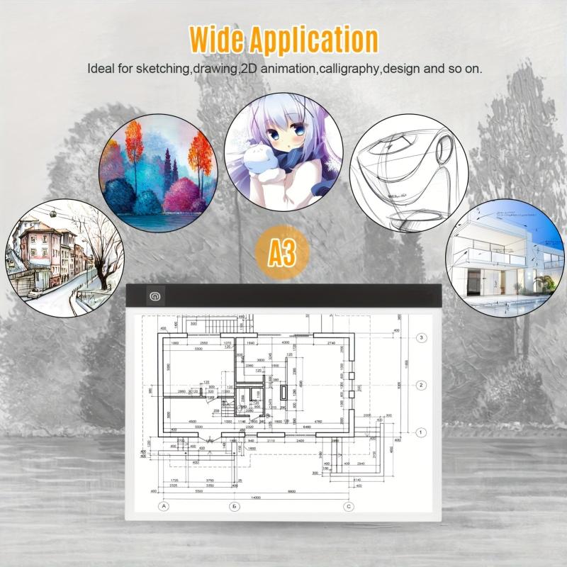 A3 LED Drawing Tablet Digital Graphics Pad USB LED Light Box