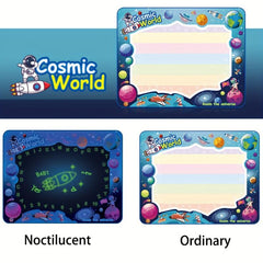 Water Doodle Mat Painting Writing Drawing Learning Toy + Magic Pens