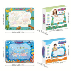 Water Doodle Mat Painting Writing Drawing Learning Toy + Magic Pens