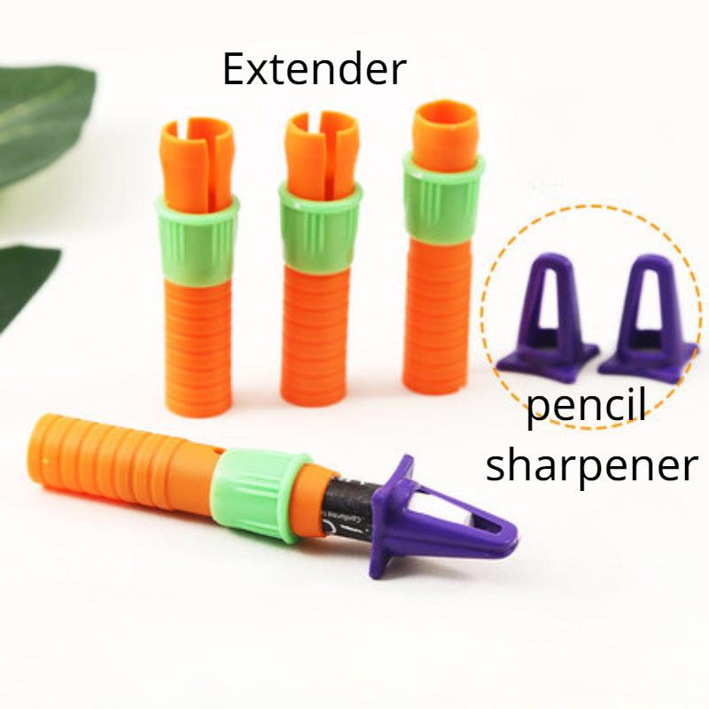 Multifunctional Paintbrush Extender Crayon Holder Plastic Pencil Sharpener