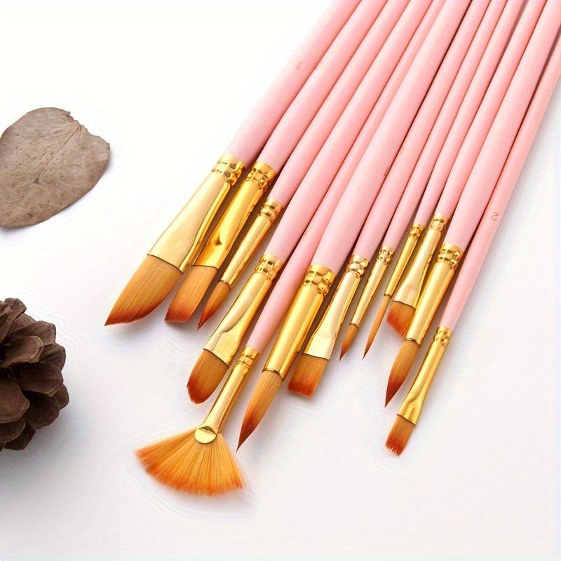 12pcs Watercolor Pens Brushes Set Pigment Brushes Set