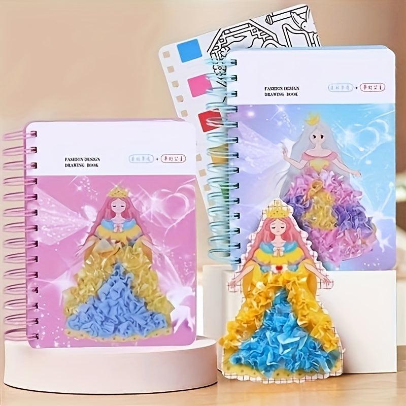Princess Dress up Coloring Book DIY Toys for Girls