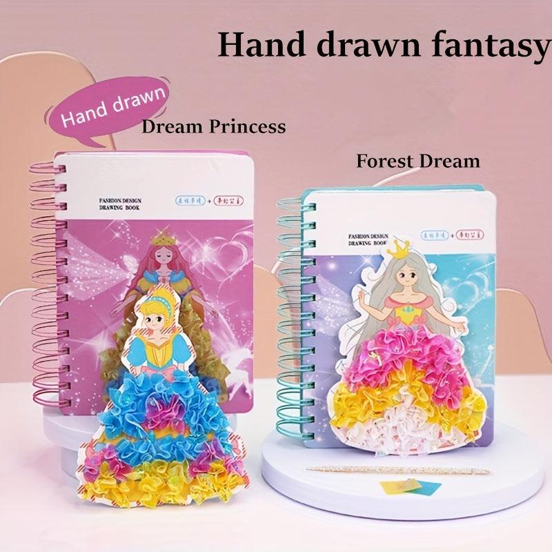 Princess Dress up Coloring Book DIY Toys for Girls