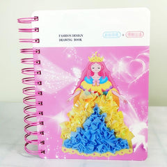 Princess Dress up Coloring Book DIY Toys for Girls