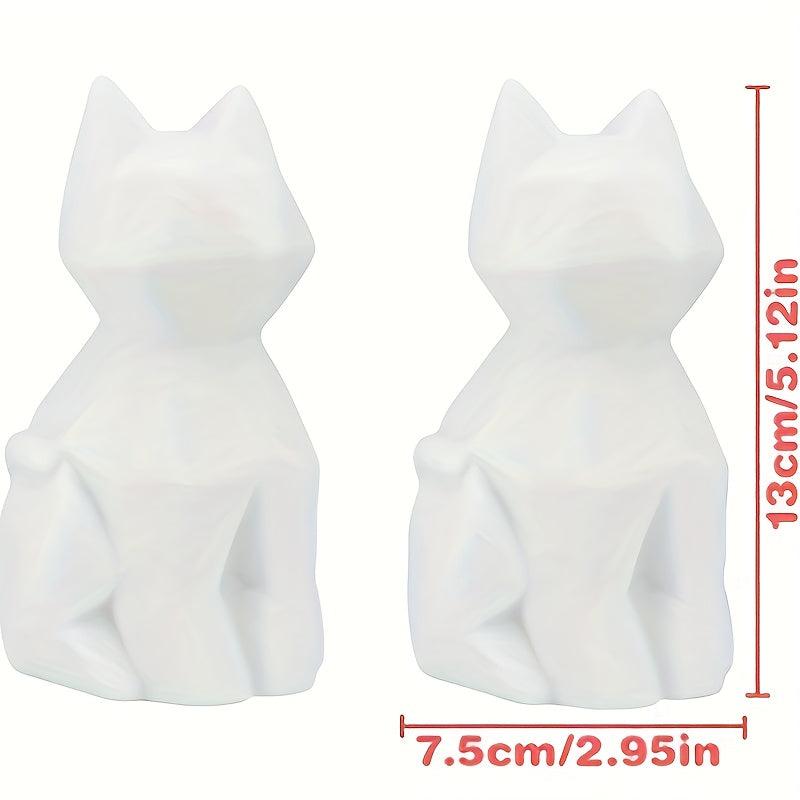 Enamel Cat Kitten Night Light Handcrafted Toy