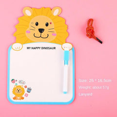 Erasable Drawing Board Double-sided DIY Writing Graffiti Student Message Lanyard