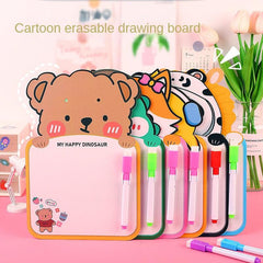 Erasable Drawing Board Double-sided DIY Writing Graffiti Student Message Lanyard