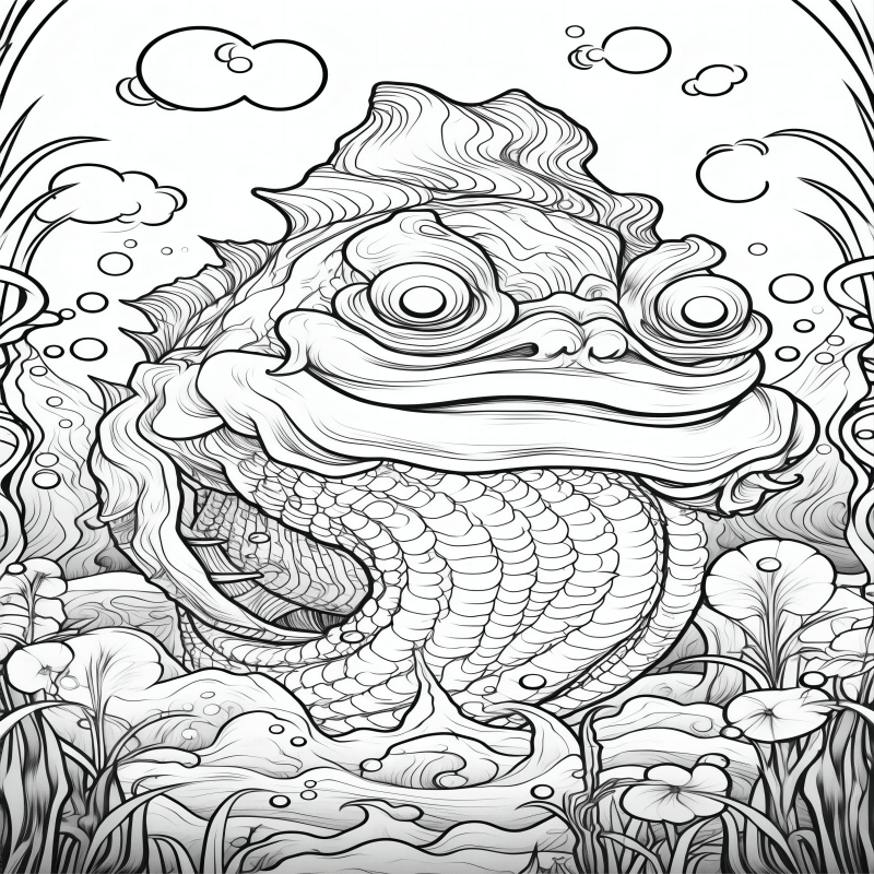 Monster Theme Coloring Book For Adults Halloween Christmas Stress Relief Gift