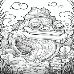 Monster Theme Coloring Book For Adults Halloween Christmas Stress Relief Gift