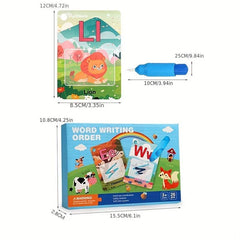 Alphabet Water Coloring Cards Educational Learning Toy