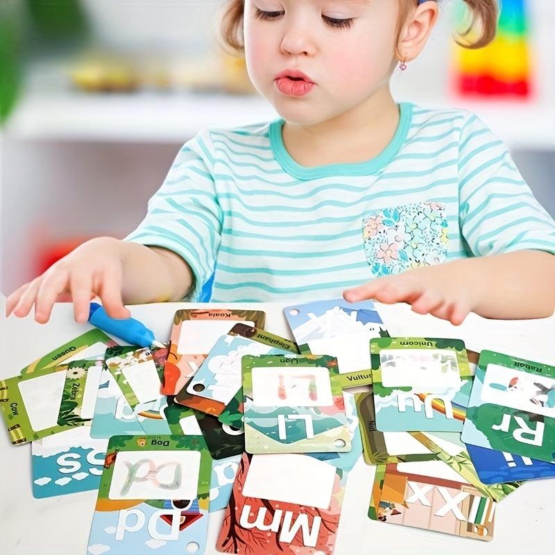 Alphabet Water Coloring Cards Educational Learning Toy