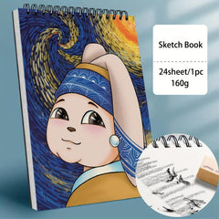 20x32x27cm Top Spiral Sketchbook 26pcs