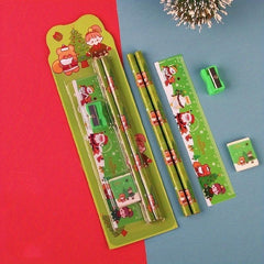 Christmas Pencil Combination Set Drawing School Supplies