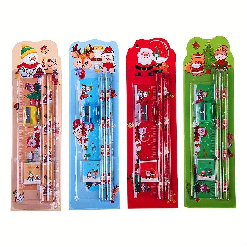 Christmas Pencil Combination Set Drawing School Supplies