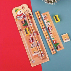 Christmas Pencil Combination Set Drawing School Supplies