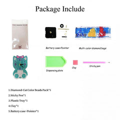 DIY Diamond Clock Material Package Acrylic Toy for Kids