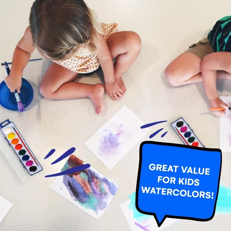 Children & Adult Watercolor Set - 8 Colors Palette Bulk Set