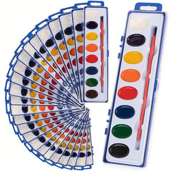 Children & Adult Watercolor Set - 8 Colors Palette Bulk Set