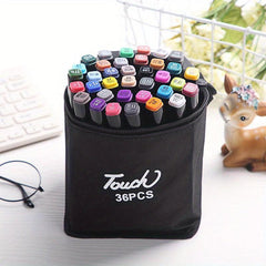 Dual Tip Marker Pens Set for Art Drawing