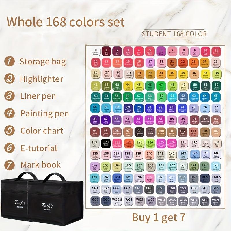 Dual Tip Marker Pens Set for Art Drawing