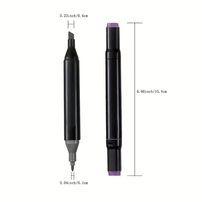 Dual Tip Marker Pens Set for Art Drawing