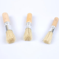 3 Pack Hollow Template Brushes - Acrylic & Watercolor - No Shedding